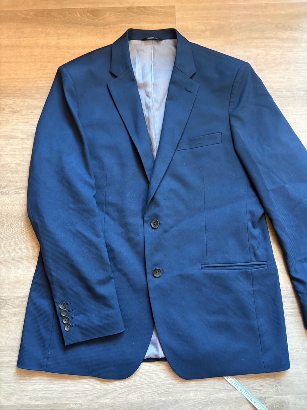 Men's Haggar Navy Blue Two-Button Suit Jacket- size 42R